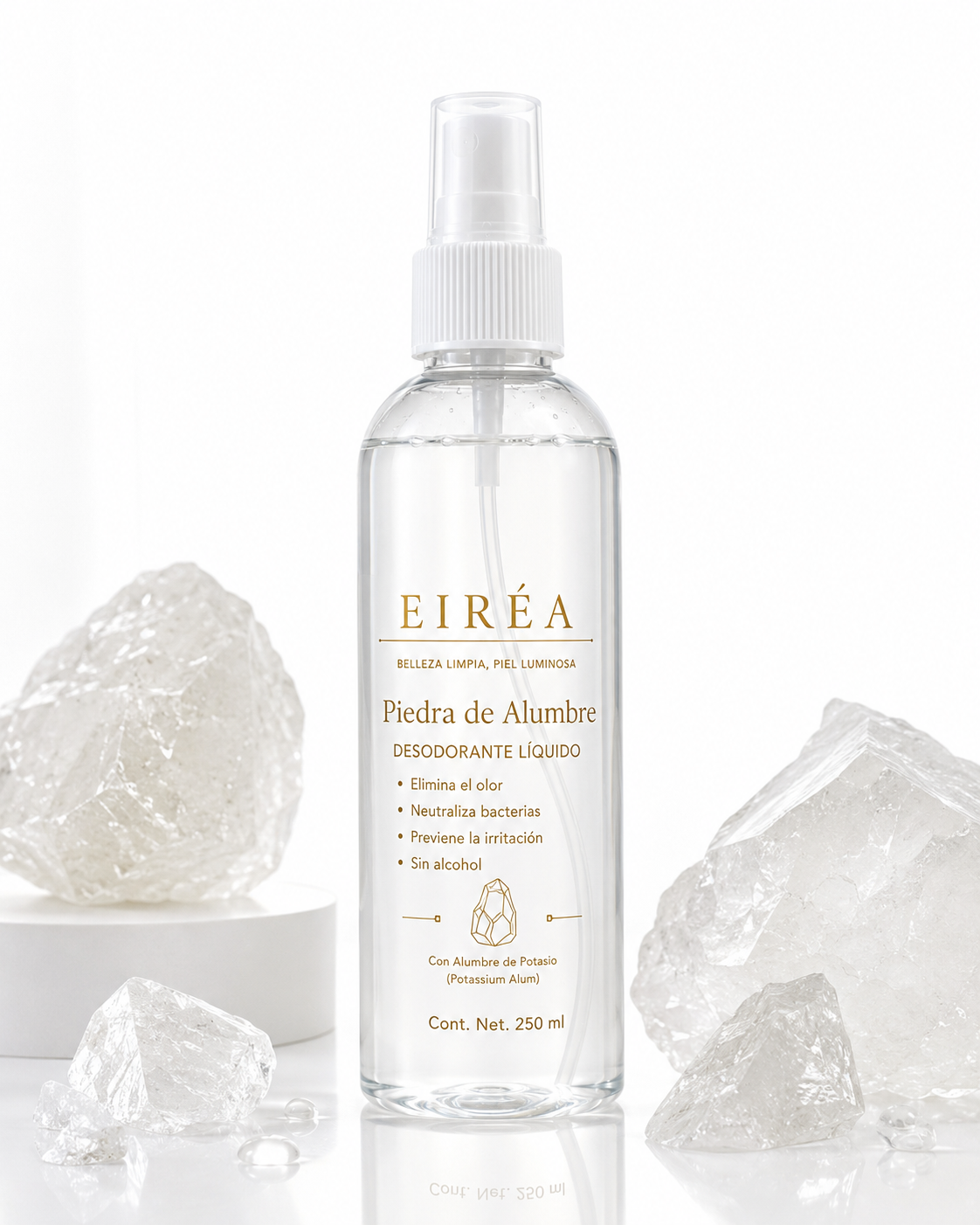 Piedra de Alumbre EIRÉA (Desodorante liquido)